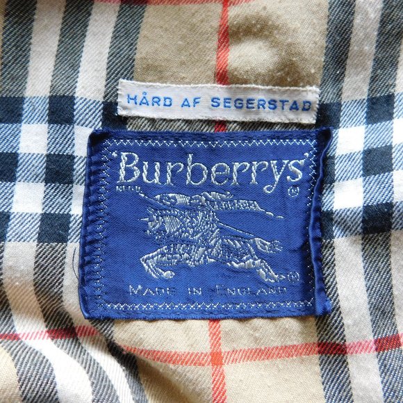VINTAGE BURBERRY TAN NOVA CHECK TRENCH COAT XL - Picture 8 of 11